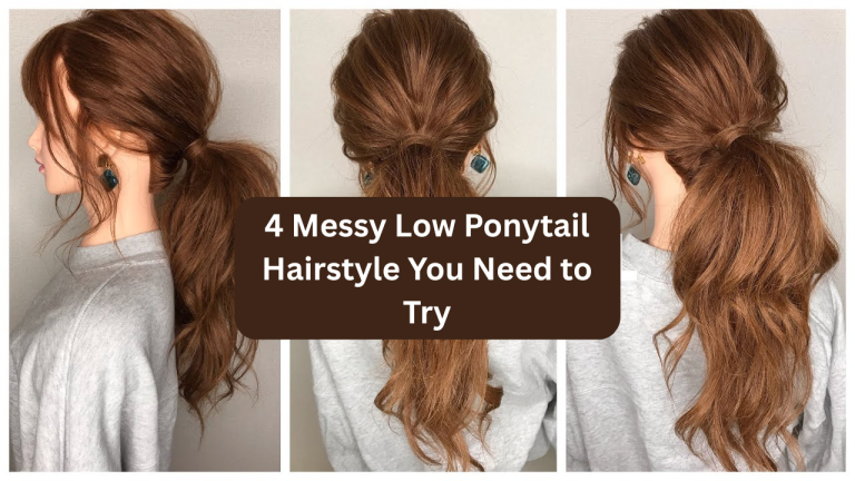 Messy Low Ponytail Hairstyle