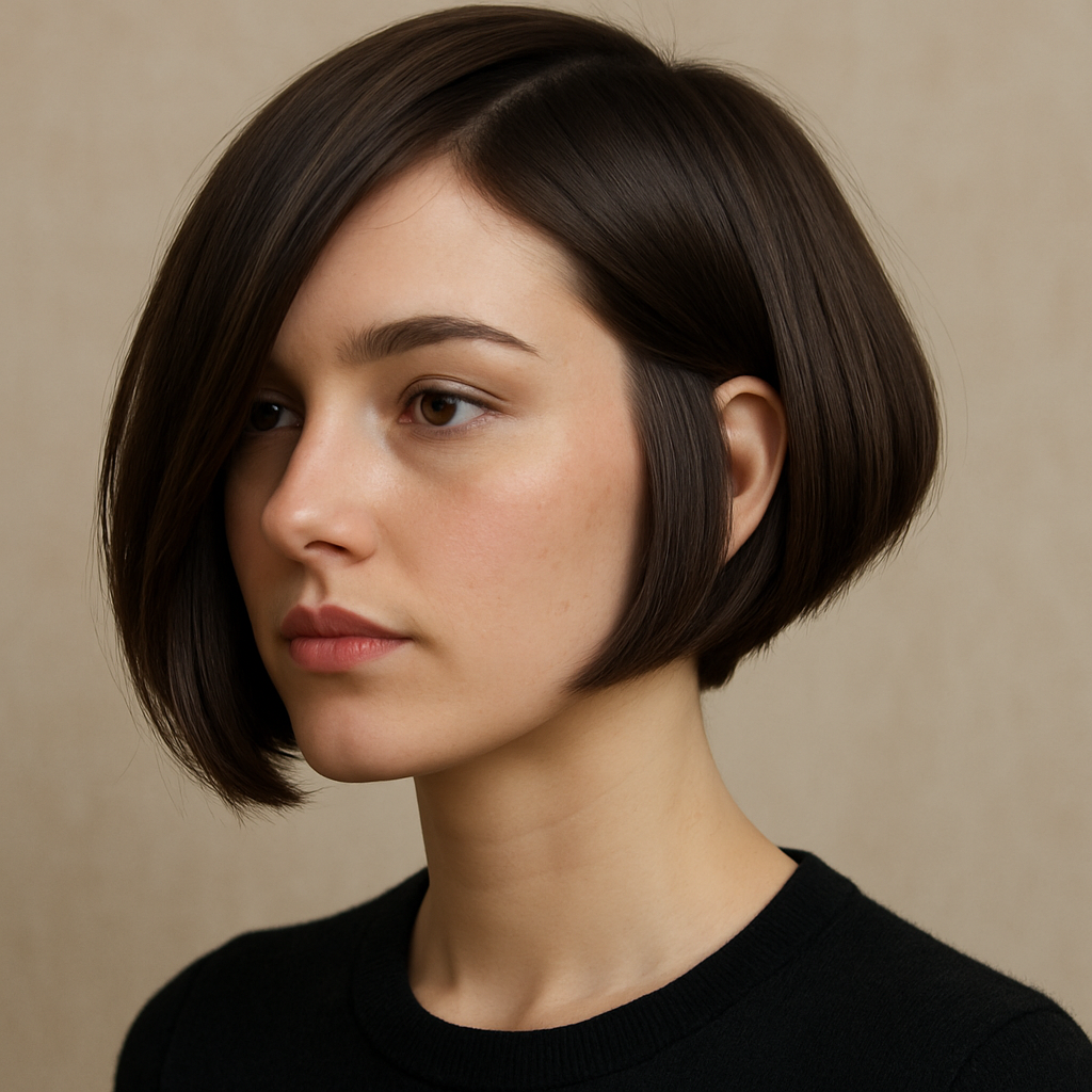 Asymmetrical Pageboy Bob