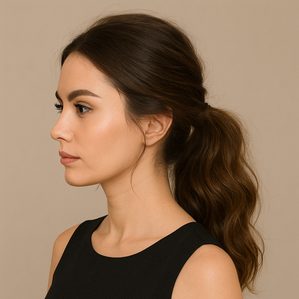 Textured Wrapped Ponytail
