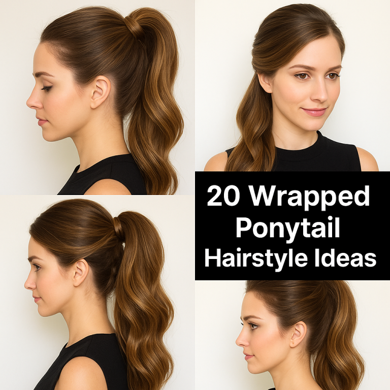 Wrapped Ponytail Hairstyle