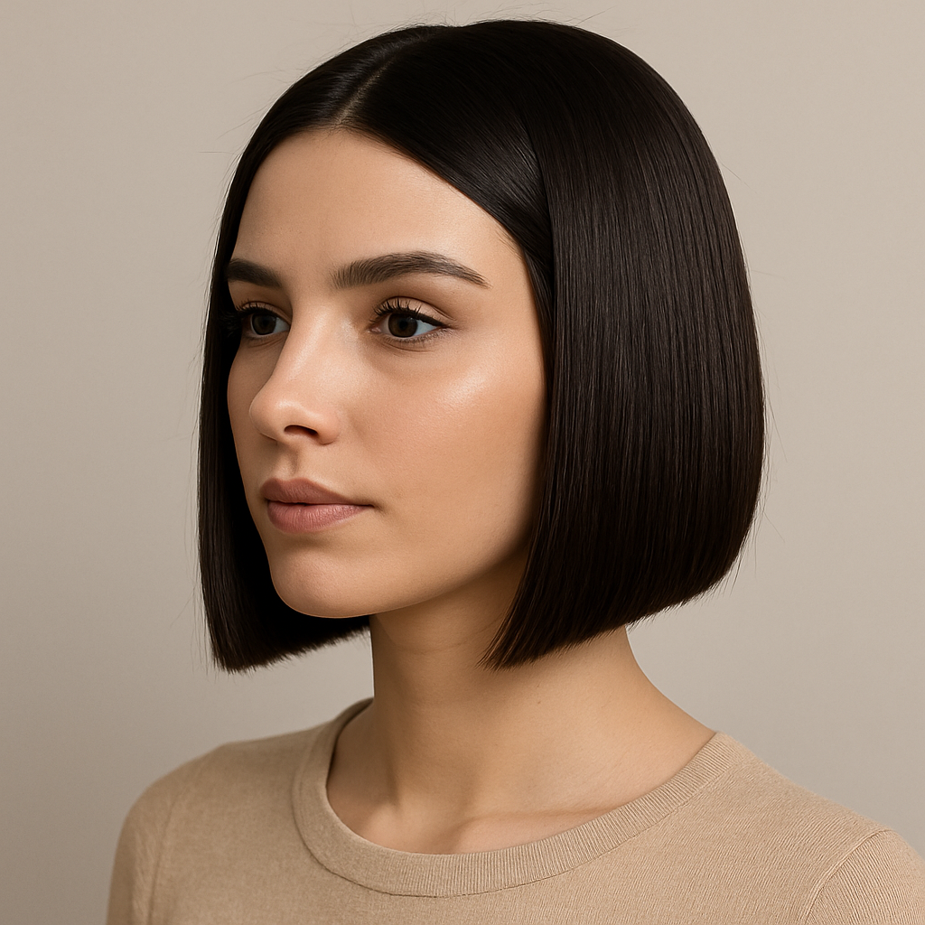 Sleek Straight Jawline Bob