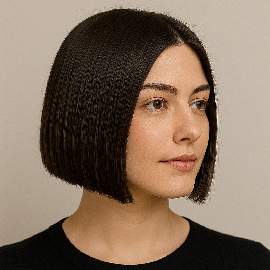 Blunt Cut Jawline Bob