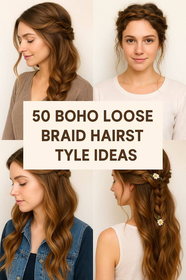 Boho Loose Braid Hairstyles