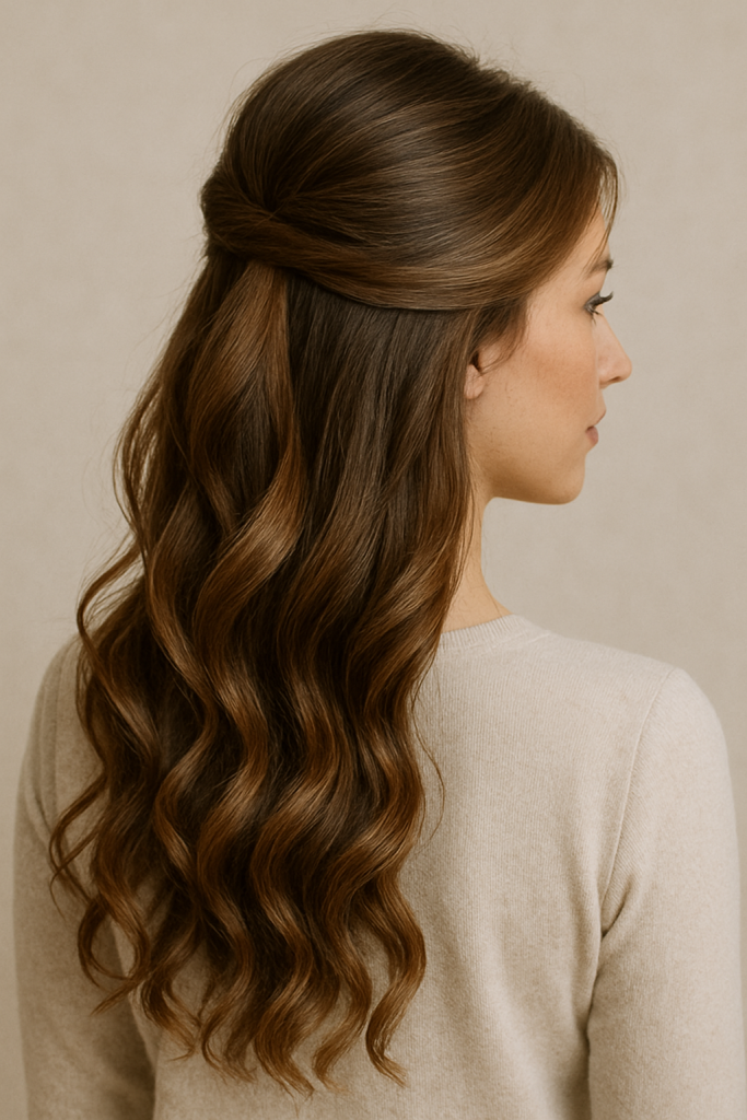 Twisted Half-Up with Side Volume