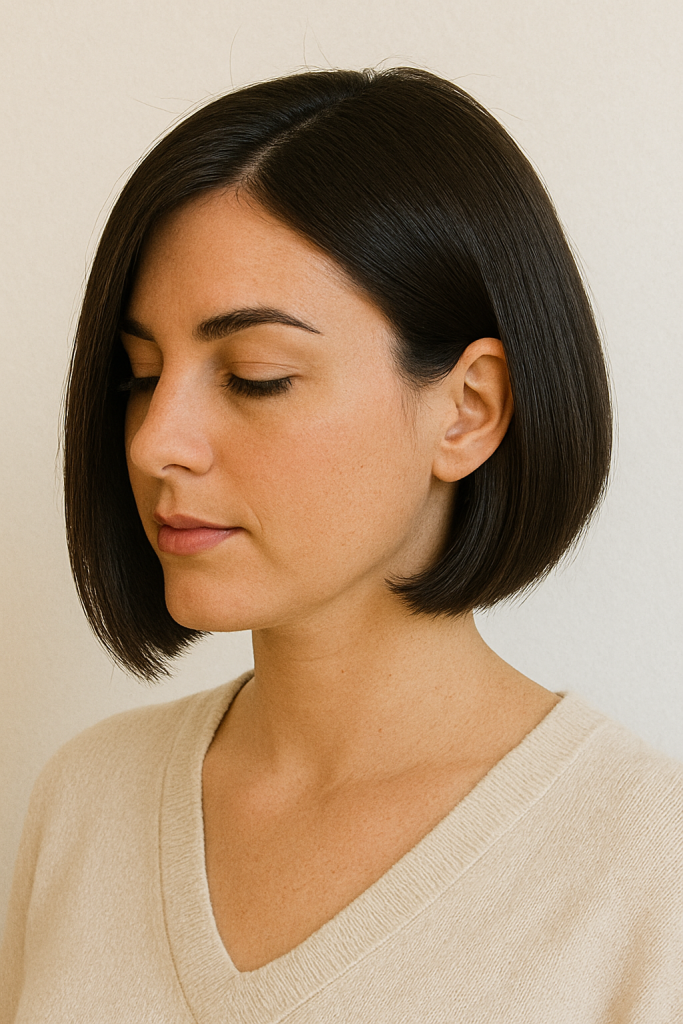 Sleek Angled Bob