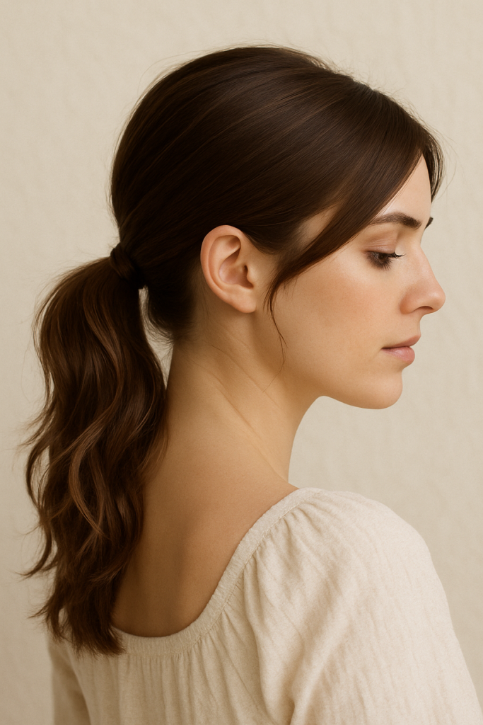 Sleek Front with Messy Ends