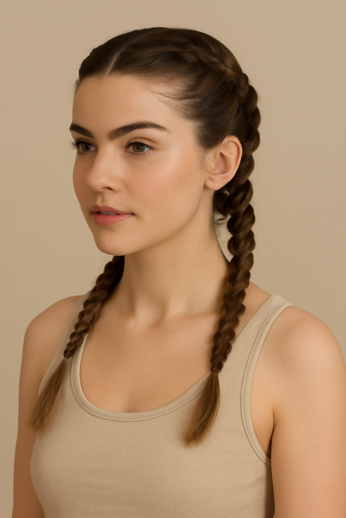 French Braid Pigtails