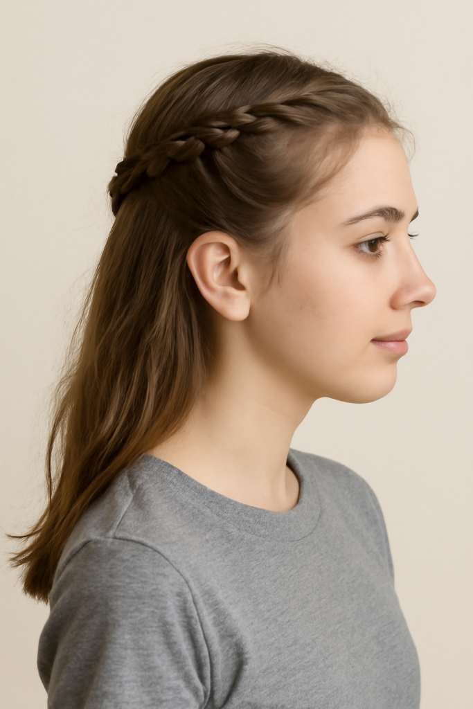 Braided Half-Up Style