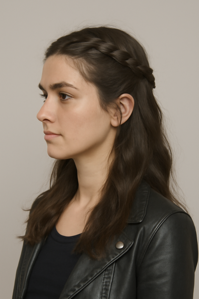 Half-Up Braided Crown