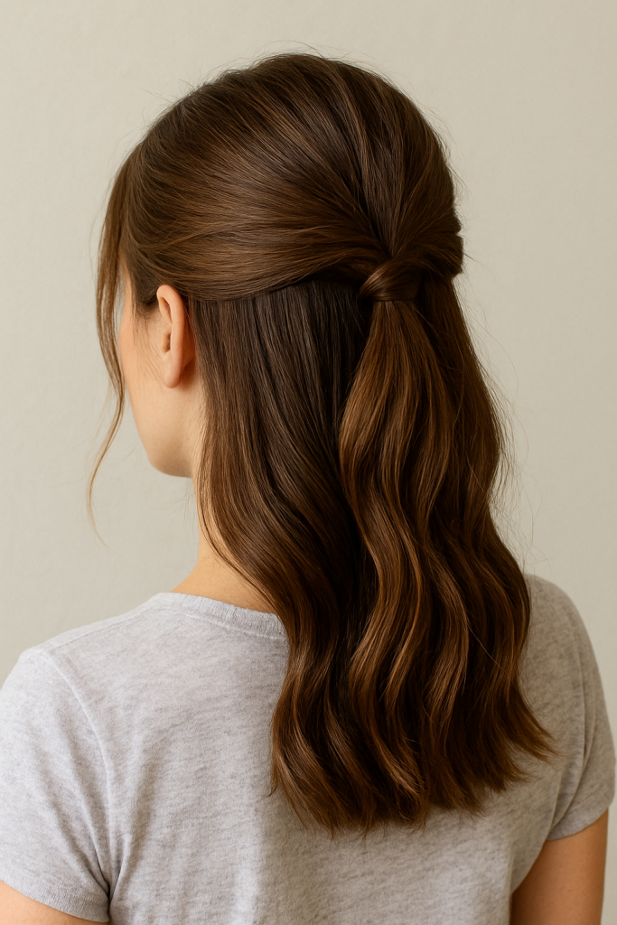 The Half-Up Half-Down Style